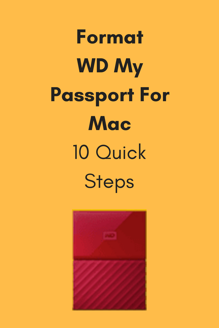 my passport format for mac